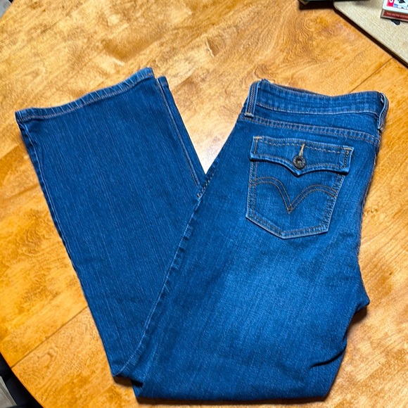 Levi's Denim - Levi's Blue Boot Cut Jeans Classic Denim Style